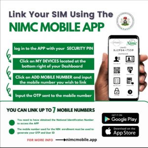 Linking NINs to SIMs with NIMC's Mobile ID App