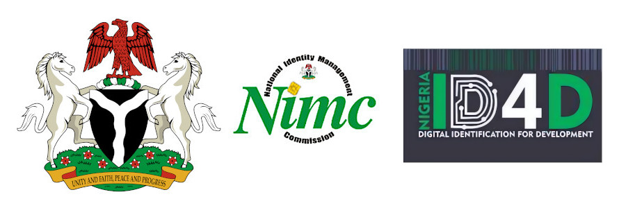 Nigeria Coat of Arms, NIMC and ID4D logos 3